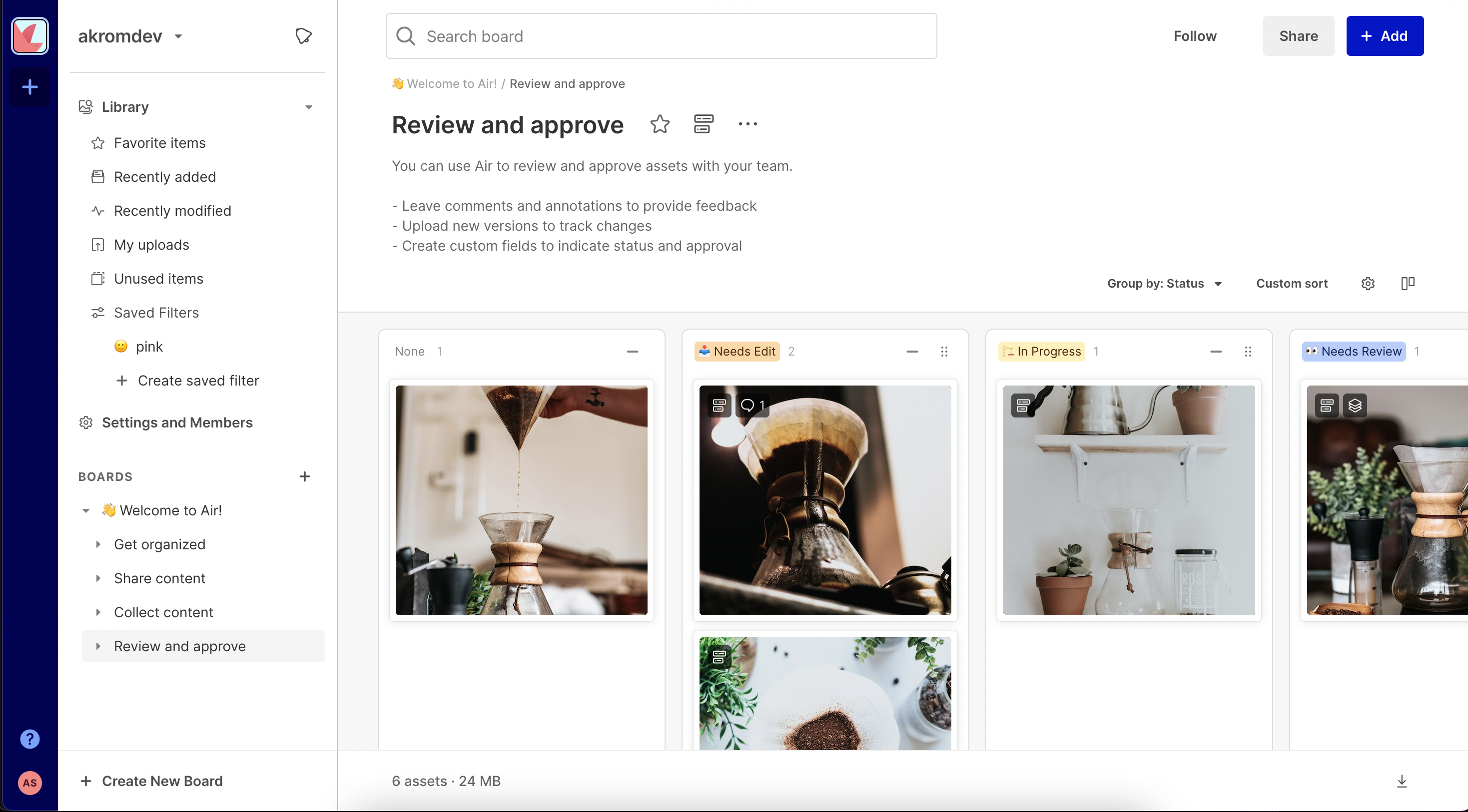 Creative Ops Platform for Visual Assets